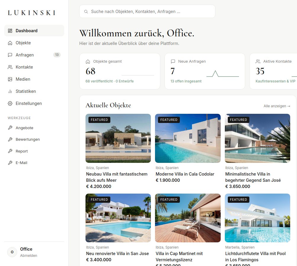 Lukinski partner dashboard